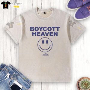 Top-The-Format Boycott Heaven washed t-shirt featuring a trendy design and soft fabric, perfect for casual wear.