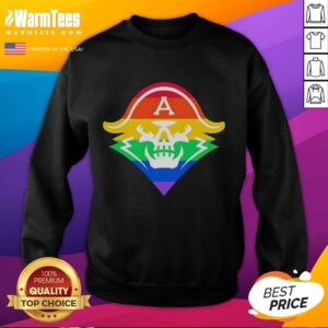 Official Skull Milwaukee Admirals Pride Sweatshirt featuring a unique skull design and team colors for fans.