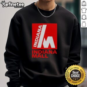 Cozy Pretty Indiana Mall sweatshirt displayed on a hanger in Indiana, PA, showcasing local fashion style.