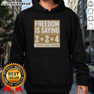 Cozy Pretty Freedom 224 Before Monday Morning Hoodie in soft fabric, perfect for casual lounging or weekend wear.