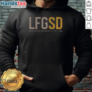 San Diego baseball hoodie featuring Nice LFGSD design, perfect for fans looking to showcase team spirit.