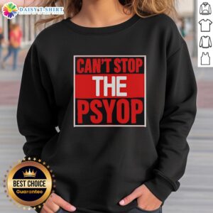 Alt Text: Good Can't Stop The Psyop Retro Sweatshirt in vintage style, showcasing playful graphics and cozy design.
