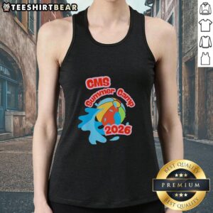 Official CMS Summer Camp 2026 graphic tank top featuring vibrant design and comfortable fit for outdoor activities.