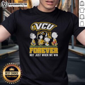 Top Peanuts Characters X VCU Rams NBA Forever T-Shirt showcasing fun design perfect for fans, not just for wins.