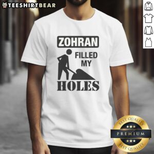 Awesome The Mayor Filled My Holes T-Shirt featuring a fun graphic design, perfect for casual wear and unique gifts.