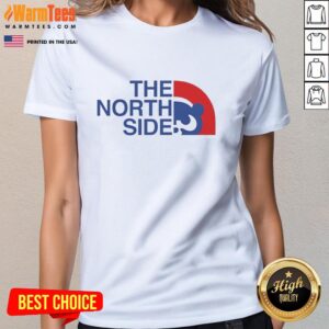 Good The North Side Parody Logo Ladies Tee featuring a fun graphic design for stylish fans of pop culture.