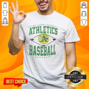Hot Oakland Athletics MLB Cooperstown Diamond T-Shirt featuring classic logo and stylish design for fans.