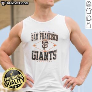Hot San Francisco Giants Major League Baseball Cooperstown diamond tank top for fans and collectors.
