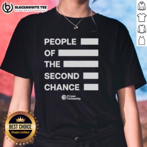 Top People of the Second Chance Ladies Tee featuring a stylish design and empowering message on a soft fabric.