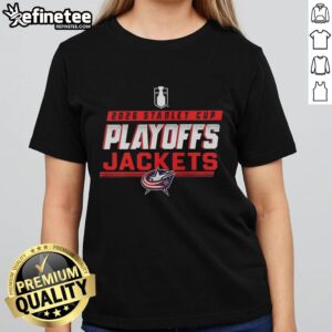 Premium Columbus Blue Jackets NHL 2026 Stanley Cup Playoffs ladies tee showcasing team pride and stylish design.