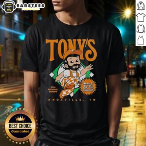 Alt Text: Awesome Tony's Tennessee Volunteers 2026 National Champions T-Shirt celebrating Big Boy Baseball pride.