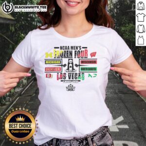 Awesome NCAA Hockey 2026 Frozen Four Las Vegas ladies tee featuring vibrant graphics and comfortable fit for fans.