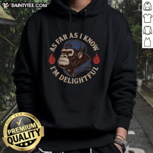 Delightful Gorilla Hoodie featuring a playful gorilla design, perfect for casual wear and animal lovers.
