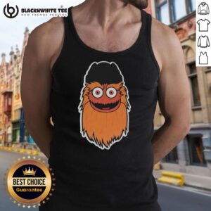 Joe Giglio in a GrittyTop tank top, animated as an Internet cartoon character, using an old computer.