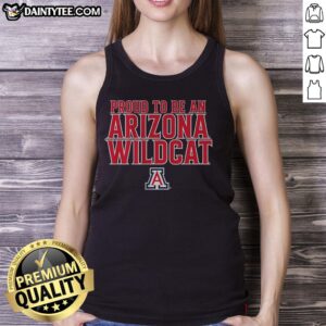 Awesome Arizona Basketball tank top featuring 'Proud to be an Arizona Wildcat' design, perfect for fans and athletes.