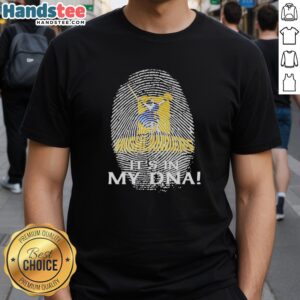 Premium Highlanders Super Rugby t-shirt featuring 'It's In My DNA' fingerprint design, perfect for passionate fans.
