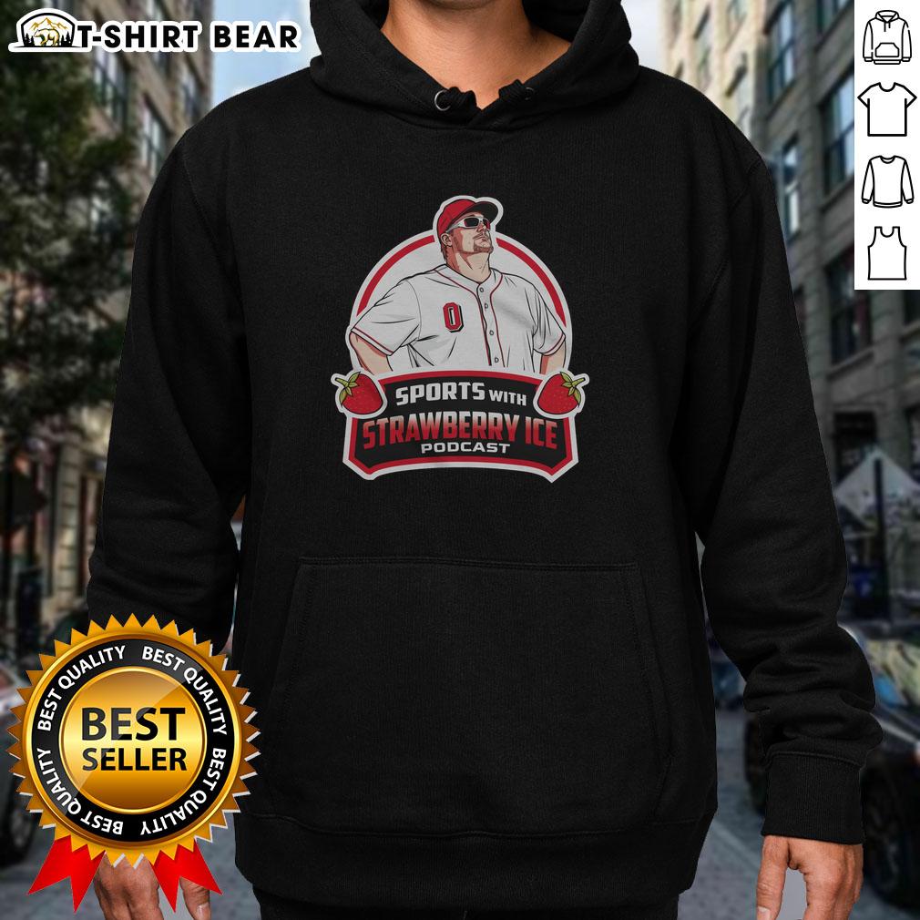 Official Baseball With Strawberry Ice Hoodie Official baseball with strawberry ice hoodie design, showcasing vibrant colors and playful graphics for sports enthusiasts.