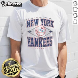 Hot New York Yankees Cooperstown Diamond T-Shirt featuring iconic MLB logo and stylish design for baseball fans.