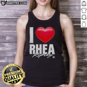 Original RHEA Ripley I Love Tank Top featuring a stylish design, perfect for casual wear and fan merchandise.