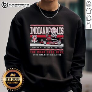 Arizona Wildcats NCAA Men's Basketball Final Four Bear Down F1 Car Sweatshirt showcasing team pride and athletic style.