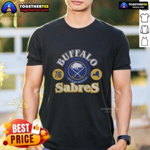Good Buffalo Sabres Arch Class T-Shirt featuring team colors and logo, perfect for fans and game day apparel.