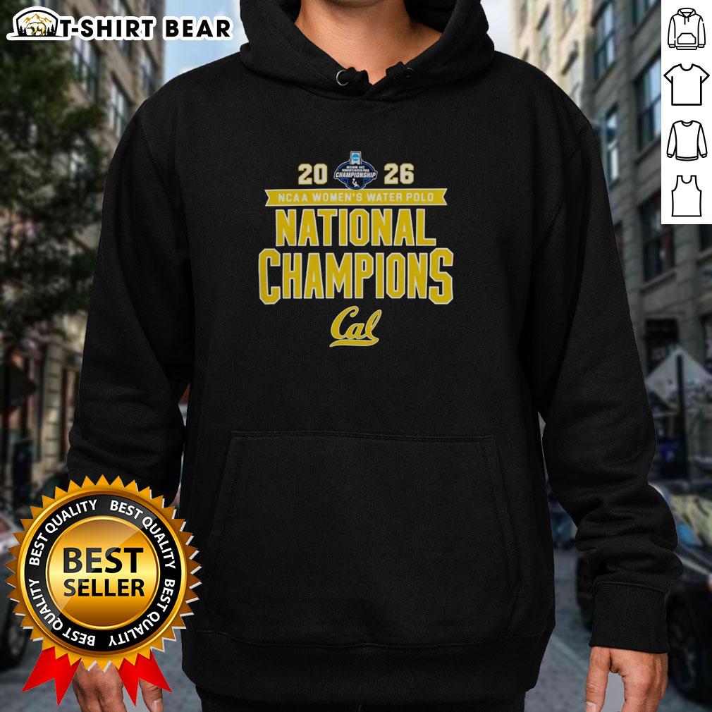 Nice 2026 NCAA Women's Water Polo National Champs Cal Golden Bears Victory Hoodie Cal Golden Bears victory hoodie celebrating their 2026 NCAA Women's Water Polo National Championship win.