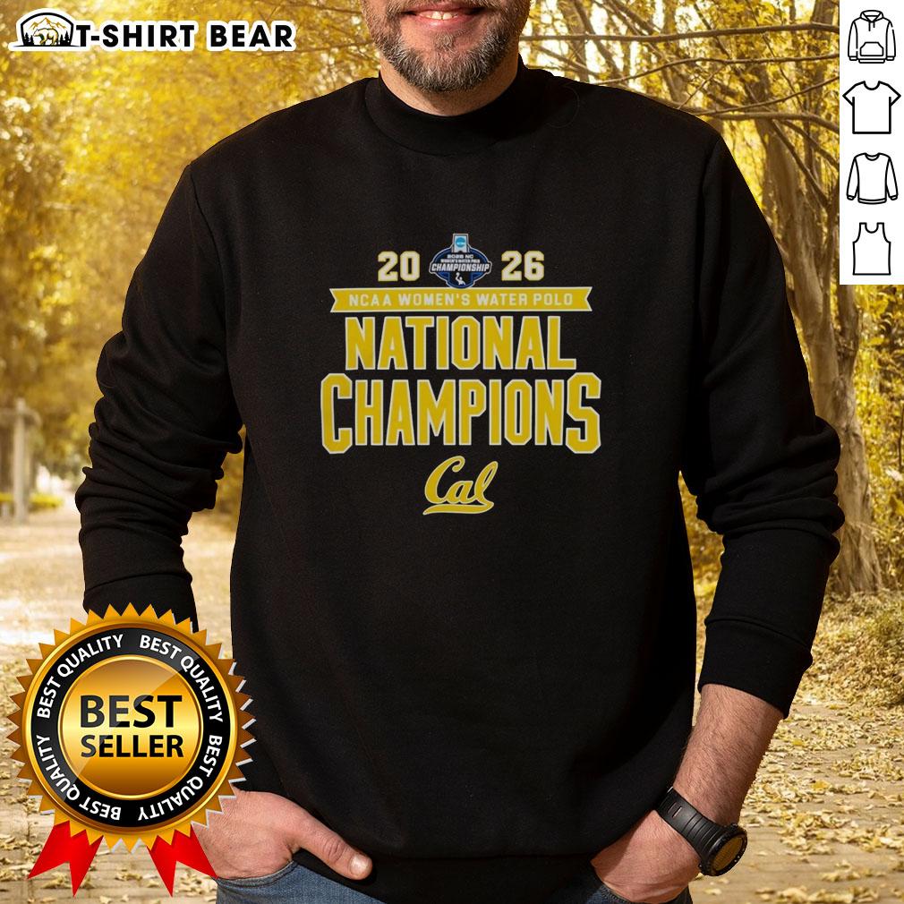 Nice 2026 NCAA Women's Water Polo National Champs Cal Golden Bears Victory Sweatshirt Cal Golden Bears victory sweatshirt celebrating the 2026 NCAA Women's Water Polo National Champs.