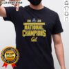 2026 NCAA Women's Water Polo National Champs Cal Golden Bears Victory T-Shirt showcasing team pride and championship spirit.