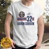 Alt Text: Nice Aaron Gordon Denver Nuggets signature name and number t-shirt featuring bold graphics and team colors.