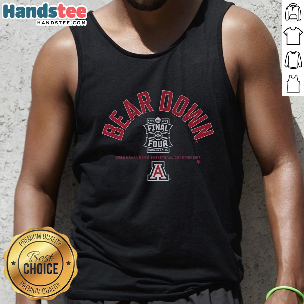 nice-arizona-wildcats-mbb-bear-down-2026-final-four-tank-top 2026 Final Four tank top featuring Nice Arizona Wildcats MBB Bear Down design, perfect for fans and athletes.