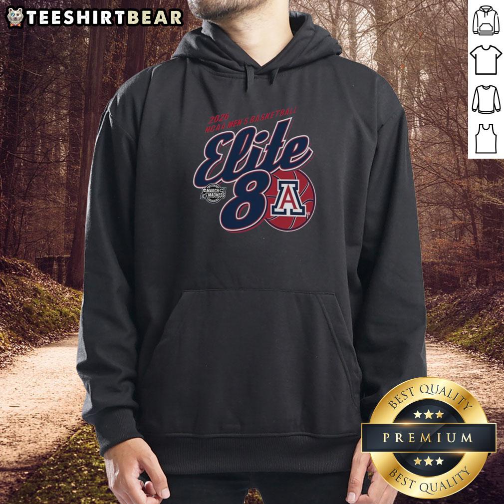 nice-arizona-wildcats-mens-basketball-elite-8-march-madness-hoodie Arizona Wildcats Men's Basketball Elite 8 March Madness hoodie featuring team colors and logo, perfect for fans.