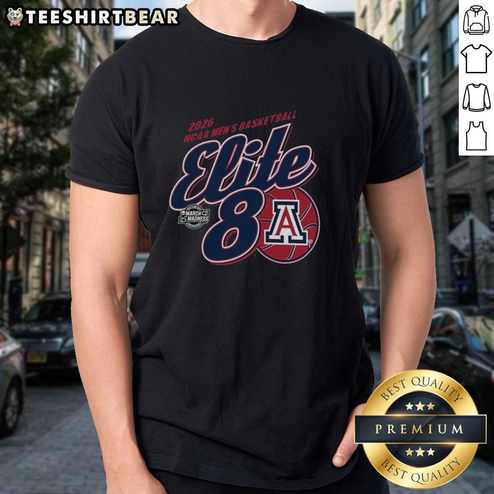 nice-arizona-wildcats-mens-basketball-elite-8-march-madness-t-shirt-2 Nice Arizona Wildcats Men's Basketball Elite 8 March Madness T-Shirt featuring team colors and logo for fans.