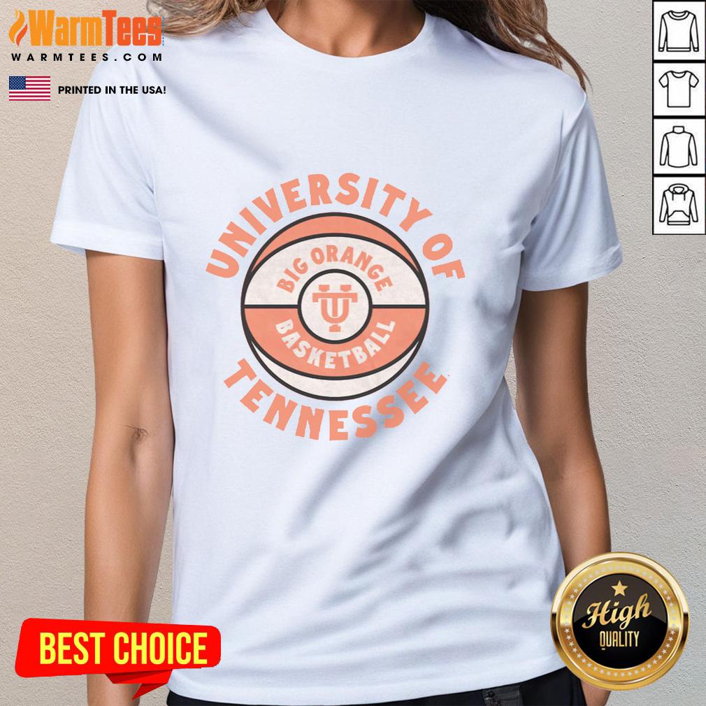 nice-big-orange-basketball-vintage-tennessee-ladies-tee Nice Big Orange Basketball Vintage Tennessee T-Shirt - Image 3