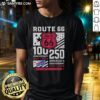 Buffalo Bills Route 66 Centennial T-Shirt celebrating 100th Anniversary 1926-2026 and 250th America Anniversary.