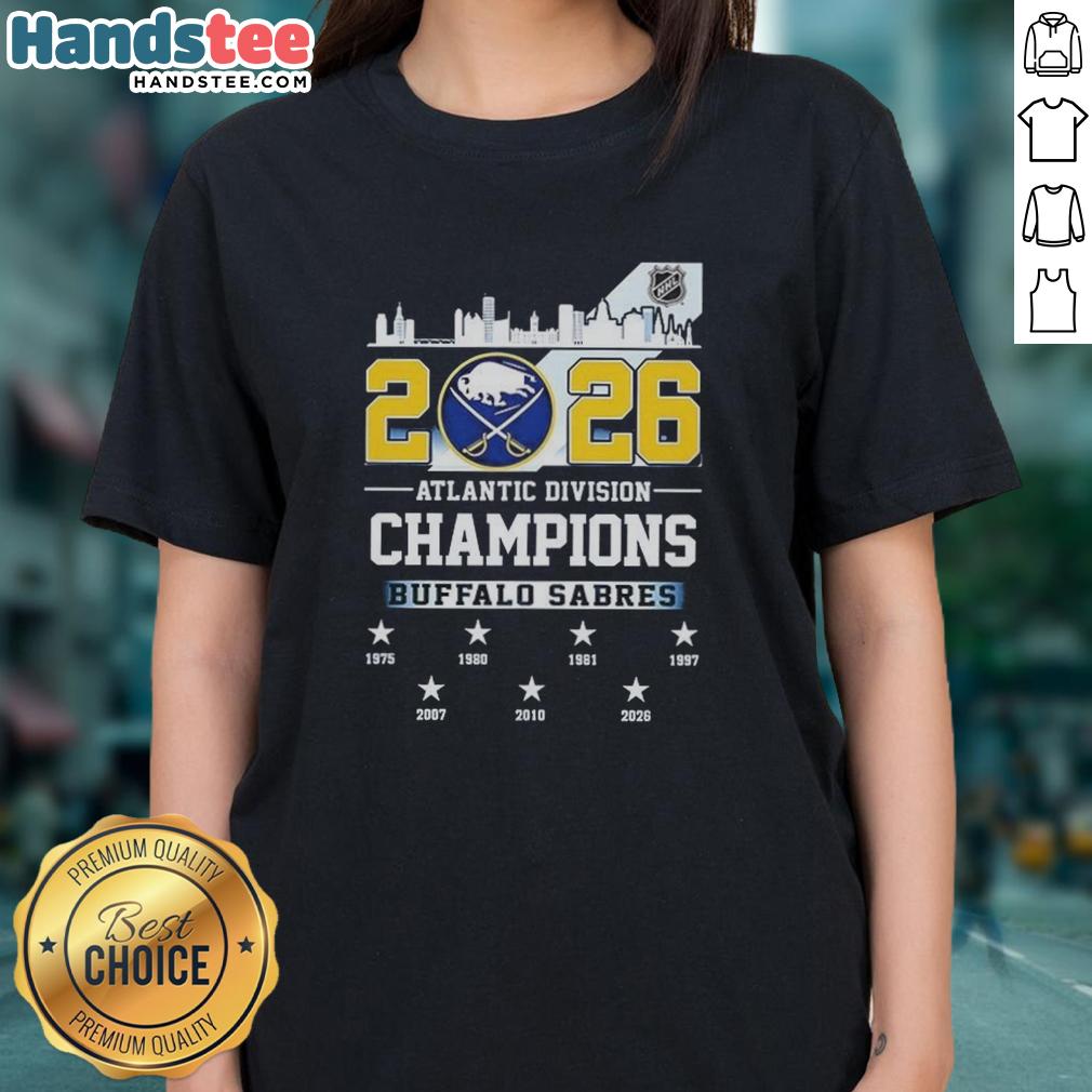 nice-buffalo-sabres-2026-atlantic-division-champions-ladies-tee Buffalo Sabres 2026 Atlantic Division Champions ladies tee featuring team colors and logo, perfect for fans.