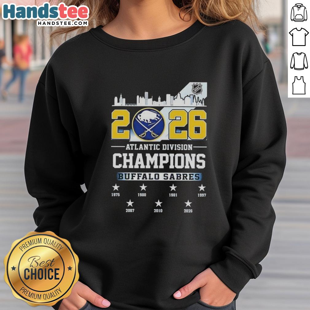 nice-buffalo-sabres-2026-atlantic-division-champions-sweatshirt Nice Buffalo Sabres 2026 Atlantic Division Champions sweatshirt showcasing team colors and logo for fans.