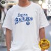 Buffalo Sabres Hockey 2026 curved t-shirt design featuring 'Drink Beers' slogan, perfect for fans and game day.