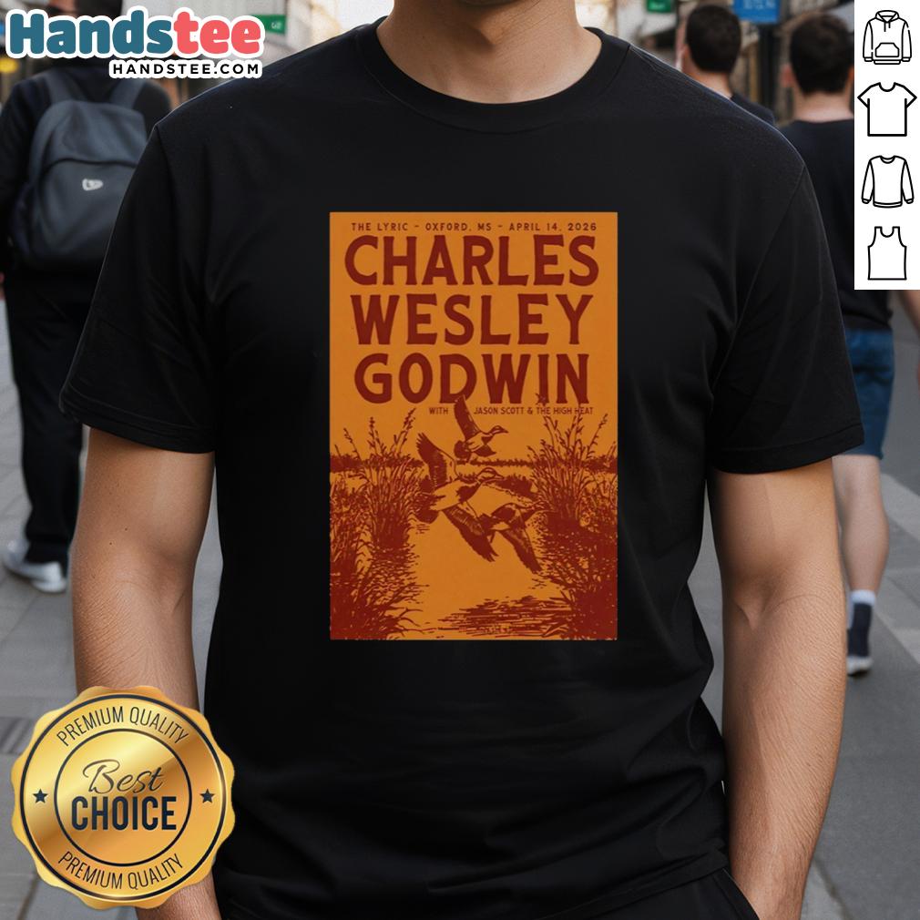 nice-charles-wesley-godwin-apr-14-2026-the-lyric-in-oxford-ms-poster-t-shirt-1 Alt Text: Charles Wesley Godwin concert poster t-shirt for April 14, 2026, at The Lyric in Oxford, MS.
