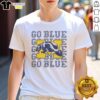 Nice Go Blue Repeat T-Shirt featuring bold blue text on a casual tee, perfect for fans and everyday wear.