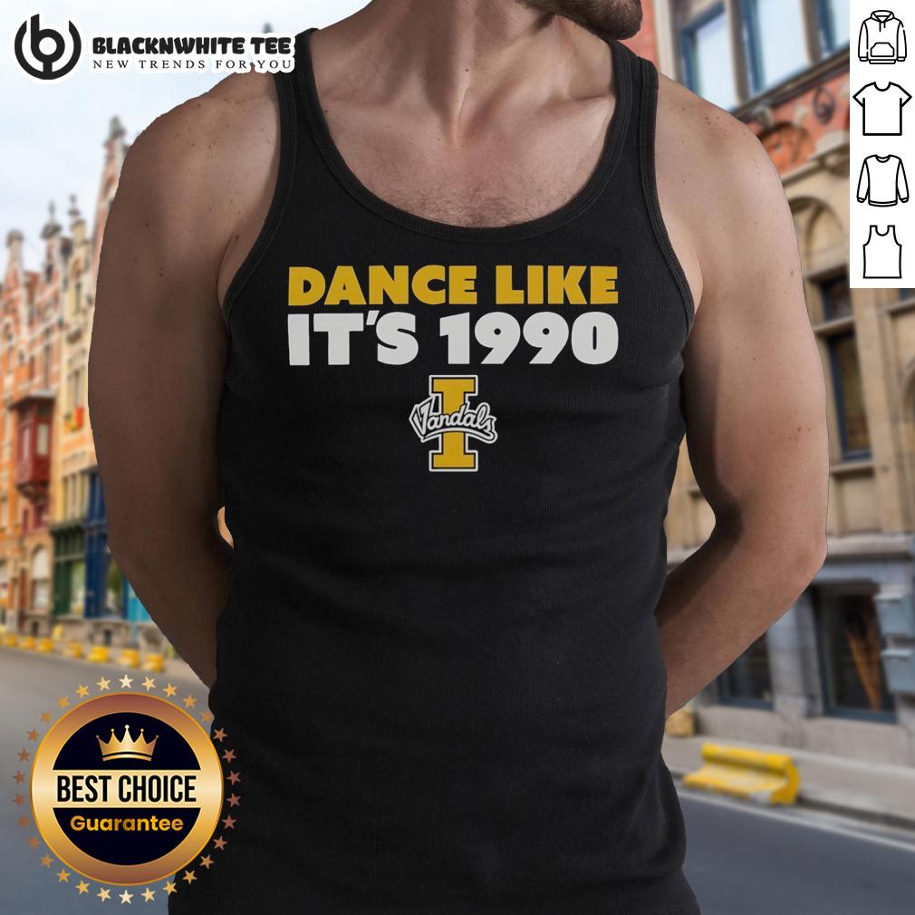 Nice Idaho Vandals Men'S Basketball Dance Like It'S 1990 Tank Top Men's basketball tank top featuring 'Dance Like It's 1990' for Idaho Vandals fans, perfect for game day and casual wear.