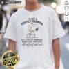 Funny Snoopy t-shirt for grandma: 'Im Not A Perfect Grandma, But I Love My Grandkids With All My Heart and Soul'