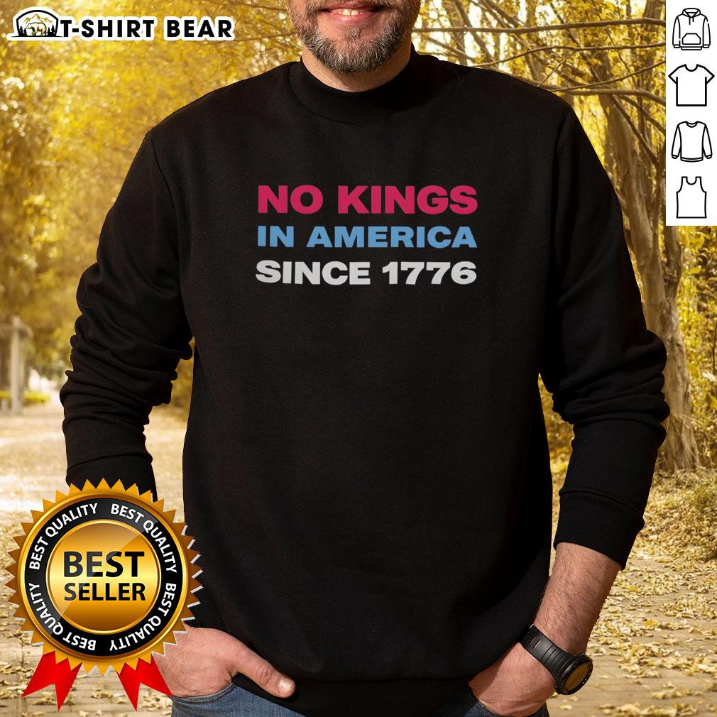 Nice Jamie Lee Curtis No Kings In America Since 1776 Retro Sweatshirt Jamie Lee Curtis wearing a retro sweatshirt featuring 'No Kings in America Since 1776' design, celebrating freedom.