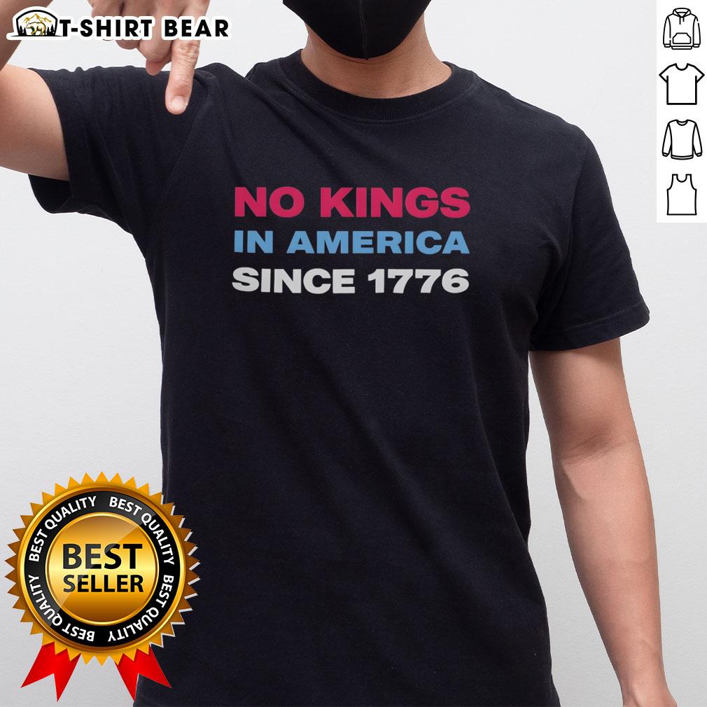 Nice Jamie Lee Curtis No Kings In America Since 1776 Retro T Shirt Retro Jamie Lee Curtis 'No Kings In America Since 1776' T-shirt design featuring bold typography and vintage style.