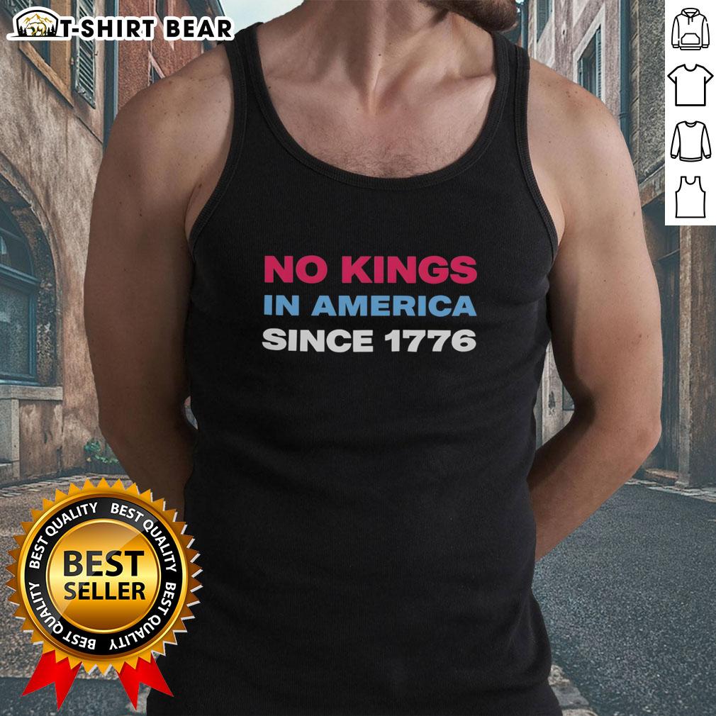 Nice Jamie Lee Curtis No Kings In America Since 1776 Retro Tank Top Retro tank top featuring Jamie Lee Curtis with 'No Kings in America Since 1776' slogan, perfect for casual wear.