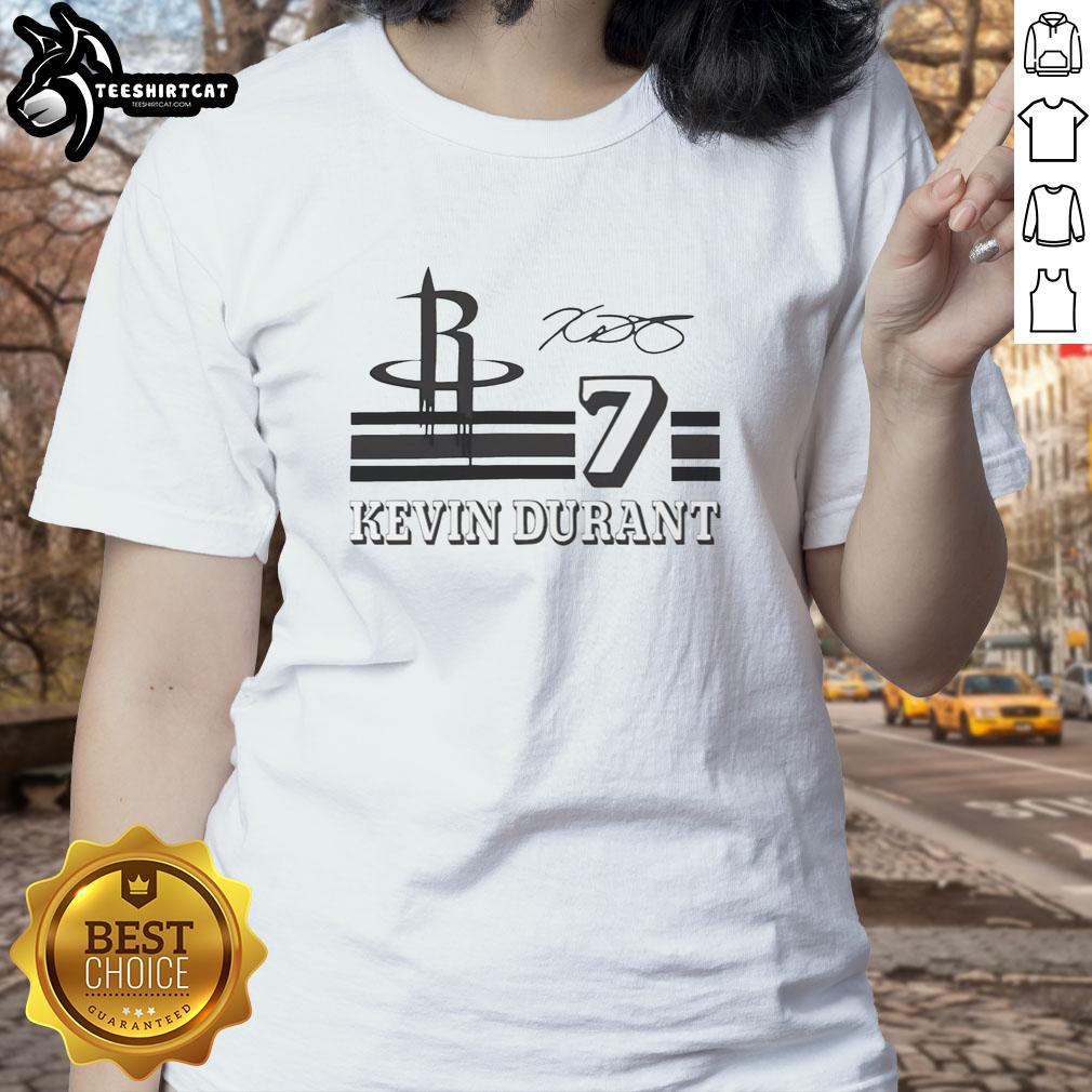nice-kevin-durant-houston-rockets-signature-name-and-number-ladies-tee Alt Text: Ladies' tee featuring Kevin Durant's signature name and number for Houston Rockets, perfect for fan apparel.