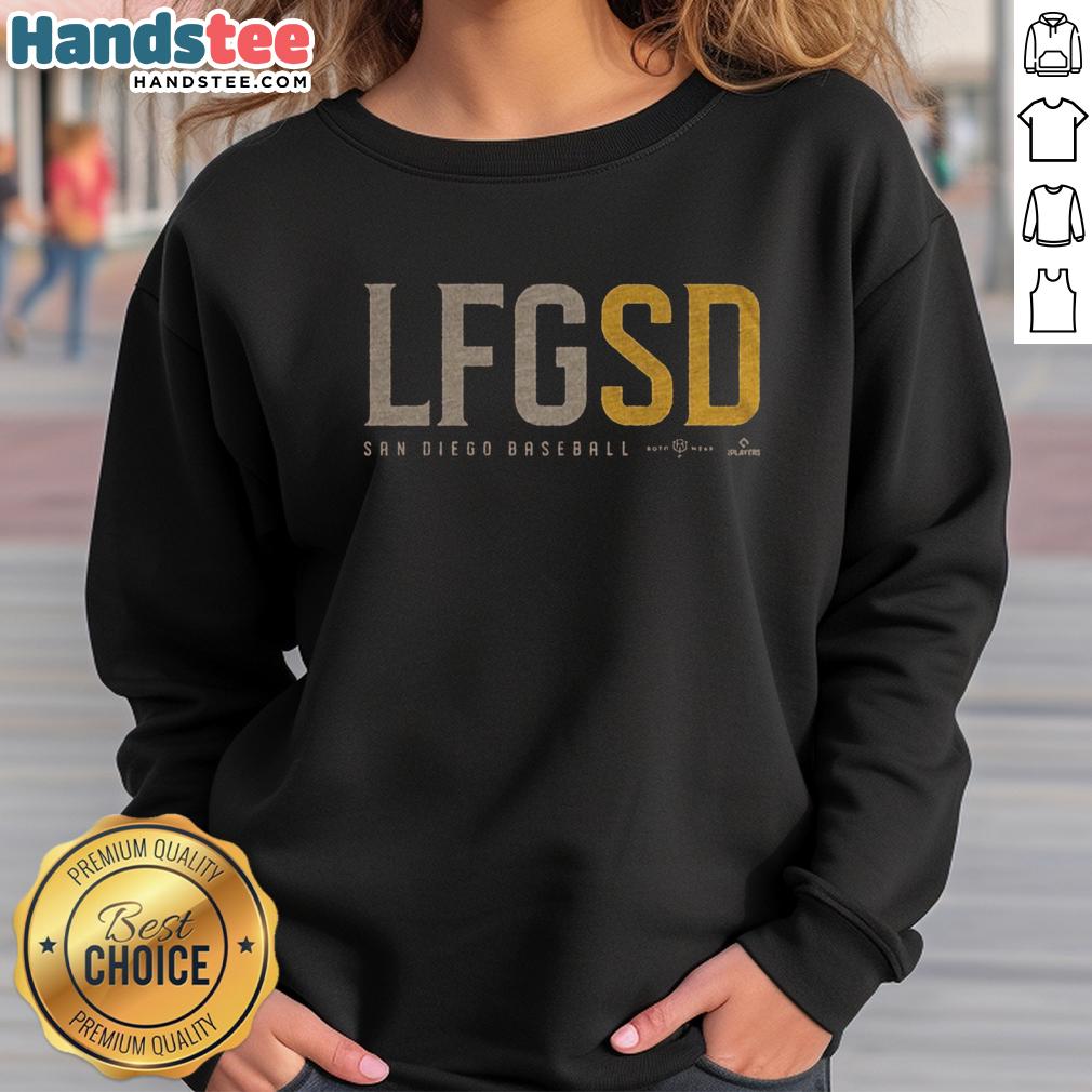 nice-lfgsd-san-diego-baseball-sweatshirt Nice LFGSD San Diego baseball sweatshirt featuring a stylish design perfect for fans and casual wear.