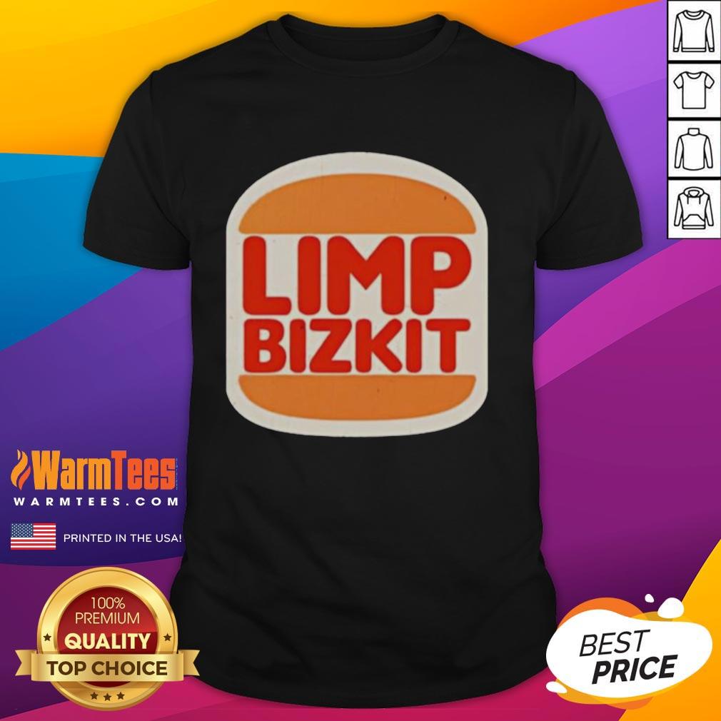 nice-limp-bizkit-burger-king-parody-logo-t-shirt-1 Nice Limp Bizkit Burger King parody logo t-shirt featuring bold graphics and iconic band elements for fans.