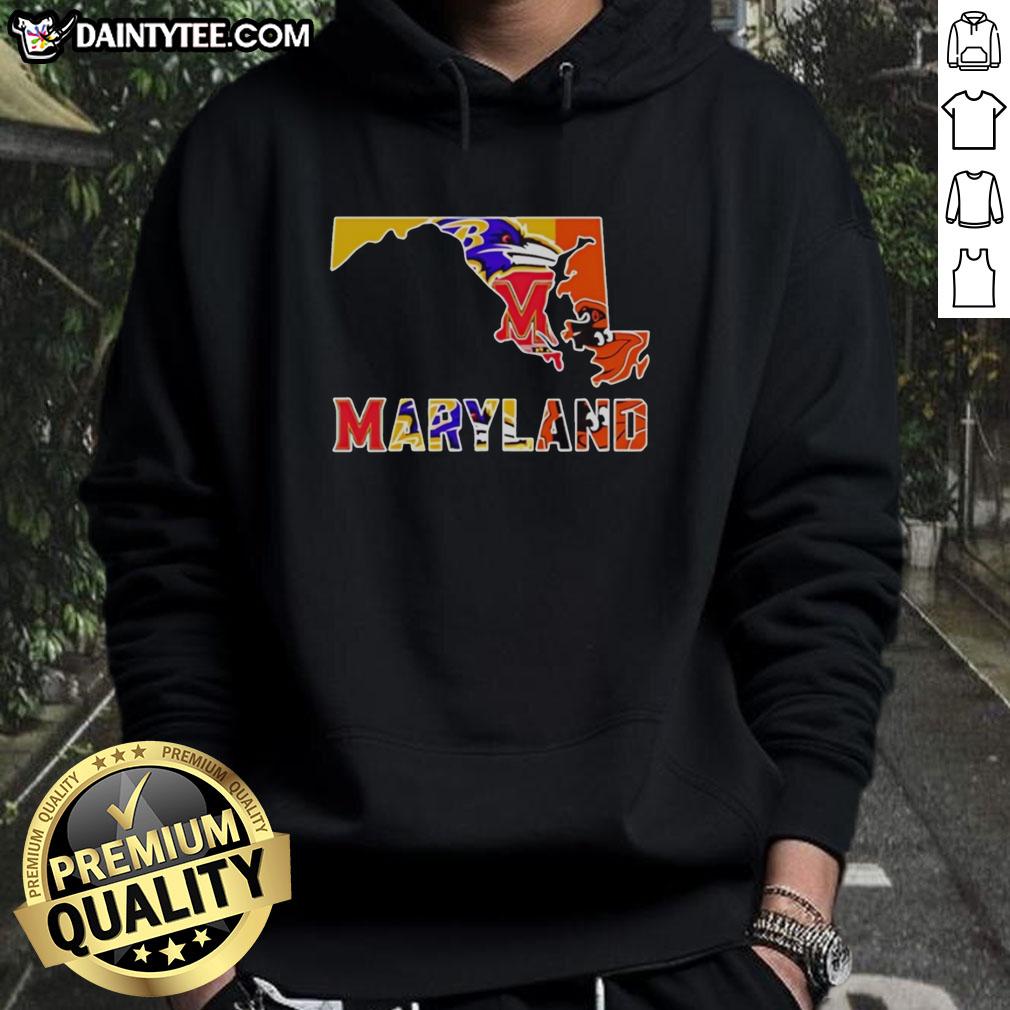 nice-maryland-sports-teams-graphic-transfer-state-hoodie Maryland sports teams graphic on a hoodie showcasing state pride and team spirit in a stylish design.