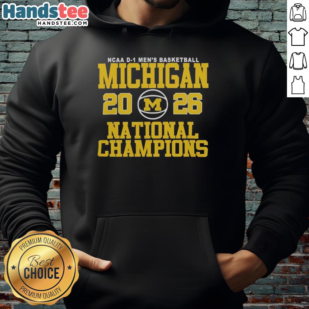 nice-michigan-mens-basketball-2025-2026-national-champions-hoodie Nice Michigan Men's Basketball 2025-2026 National Champions hoodie in navy blue with team logo and championship graphics.