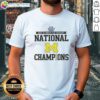 Nice Michigan Wolverines 2026 Men's Ice Hockey Frozen Four Champions T-Shirt featuring the team's logo and championship design.
